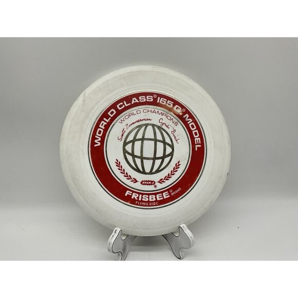 Wham-o Frisbee World Class 165G 81 E Mold Scott Zimmerman Cindi Birch Vintage - Picture 13 of 13